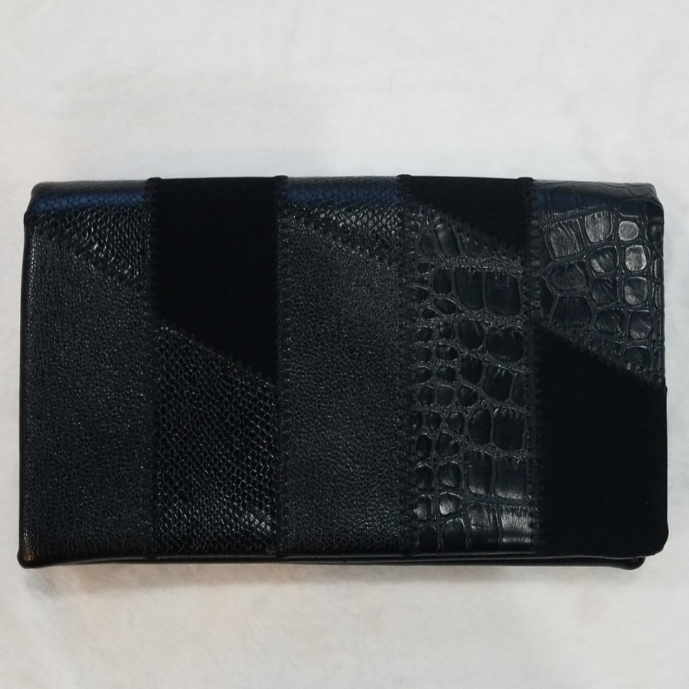 Nine West Black Patchwork Clutch